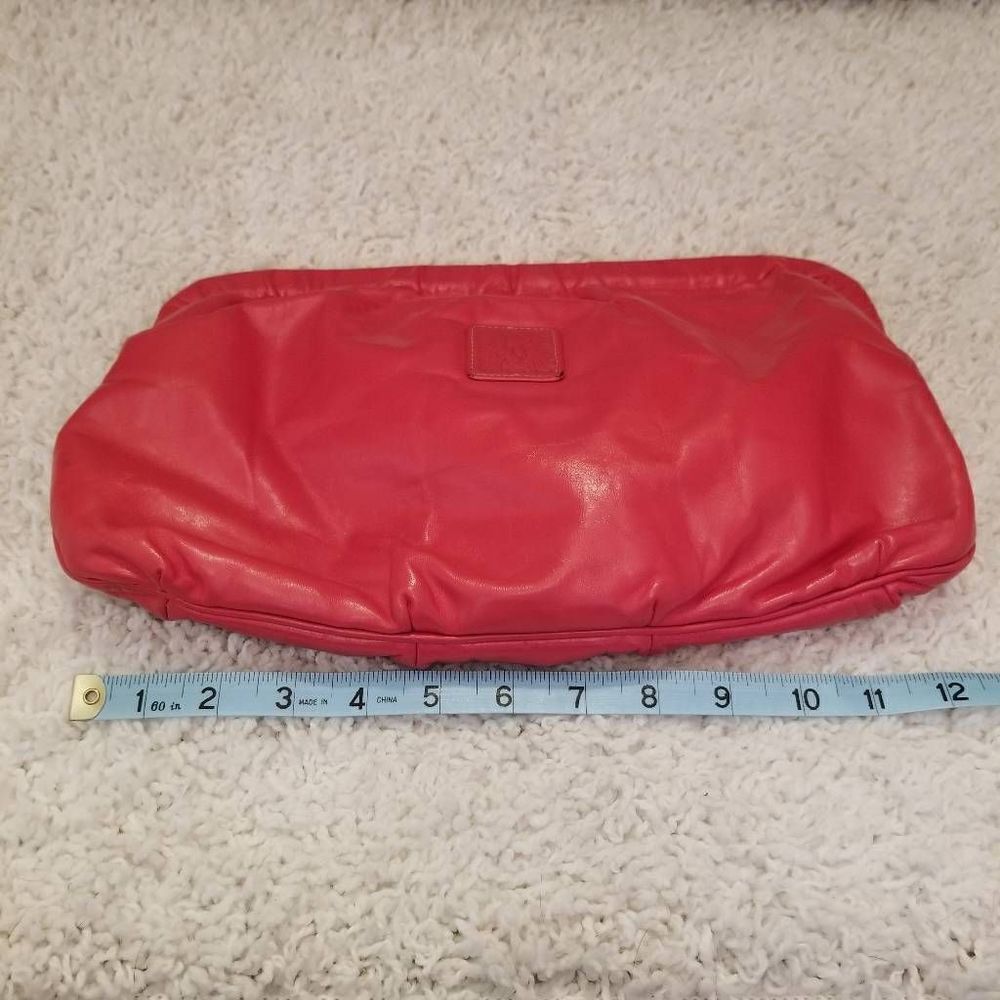 Anne Klein for Calderon Red Leather Purse Clutch - Picture 4 of 10